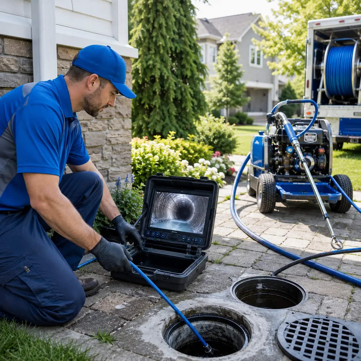 Outdoor drain cleaning professionals serving Shady Point, OK