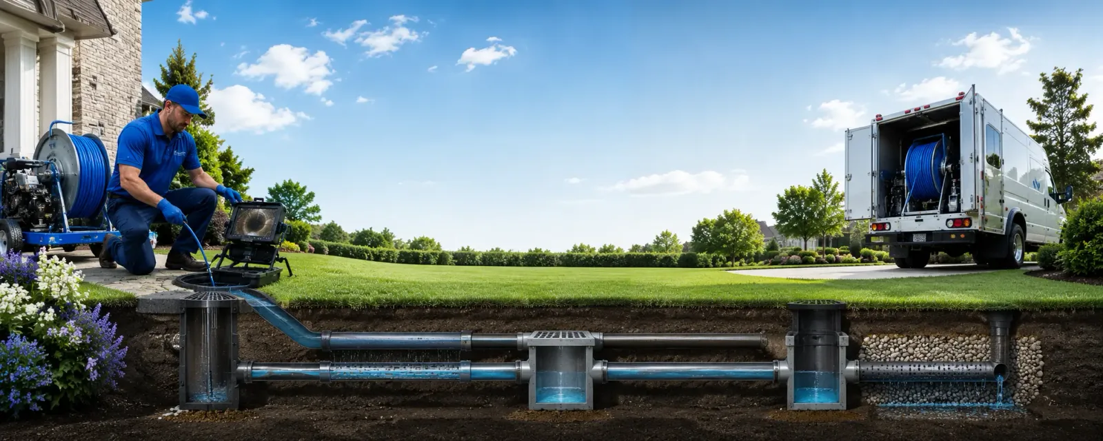 Outdoor drain cleaning information for Shady Point, OK